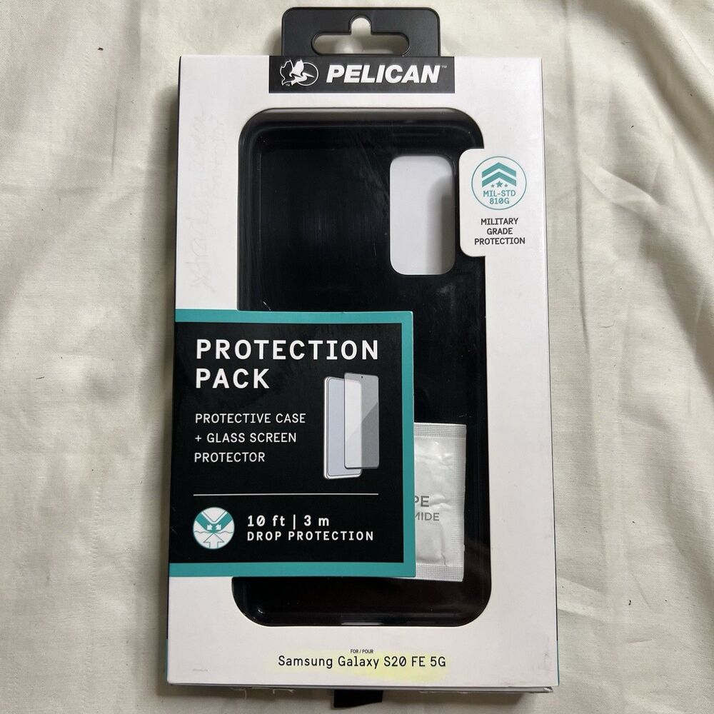 Pelican Protection Pack Black Case + Screen Protector Samsung Galaxy S20 FE 5G